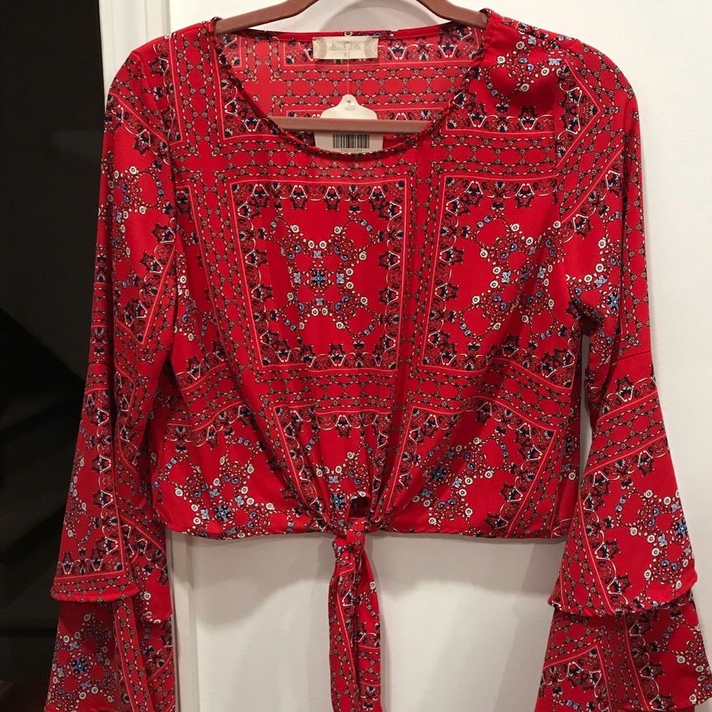 Red blouse NWT